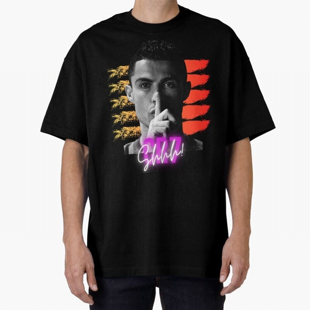 Cristiano Ronaldo cr7 Oversized T-Shirt Turn Up for Match Day Hype around FIFA World Cup 2026, Messi, Argentina, France and Brazil, Stadium Memories, Football Loyalty, International Chants and Championship Tradition; Great for Watch Parties, Sports