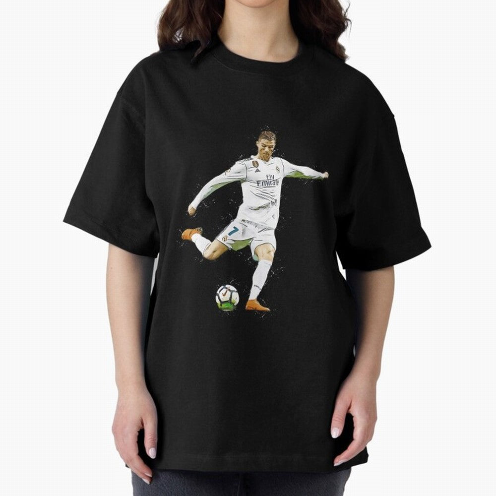 Cristiano Ronaldo Celebration Oversized T-Shirt Feel the Heartbeat of the FIFA World Cup 2026 Group Stage Journey through Neymar Highlights, Spain and Netherlands Pride, Soccer Culture, Superstar Moments, National Team Dreams and Competitive Fire;