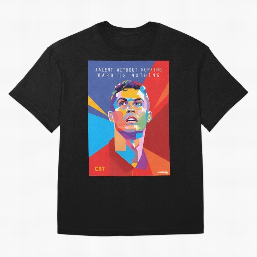 Cristiano Ronaldo Oversized T-Shirt Show Support during Global Football Passion for FIFA World Cup 2026 Group Stage, Driven by Neymar, Brazil, Portugal and Argentina, Goal Celebration Energy, Supporter Heritage, Football Icons and Worldwide