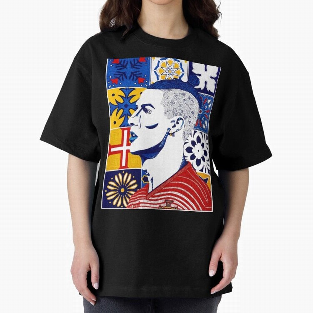 Cristiano Ronaldo Cristiano Ronaldo Azulejos Oversized T-Shirt Show Up for the Glory of Global Football Passion for FIFA World Cup 2026 Group Stage, Built around CR7, Portugal, Retro Football Energy, Iconic Rivalries, Trophy Chase Drama and Stadium