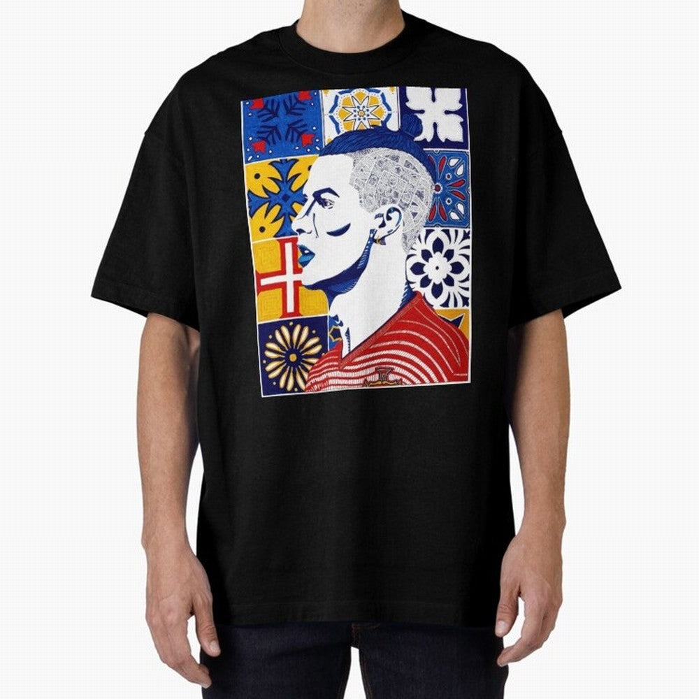 Cristiano Ronaldo Cristiano Ronaldo Azulejos Oversized T-Shirt Show Up for the Glory of Global Football Passion for FIFA World Cup 2026 Group Stage, Built around CR7, Portugal, Retro Football Energy, Iconic Rivalries, Trophy Chase Drama and Stadium