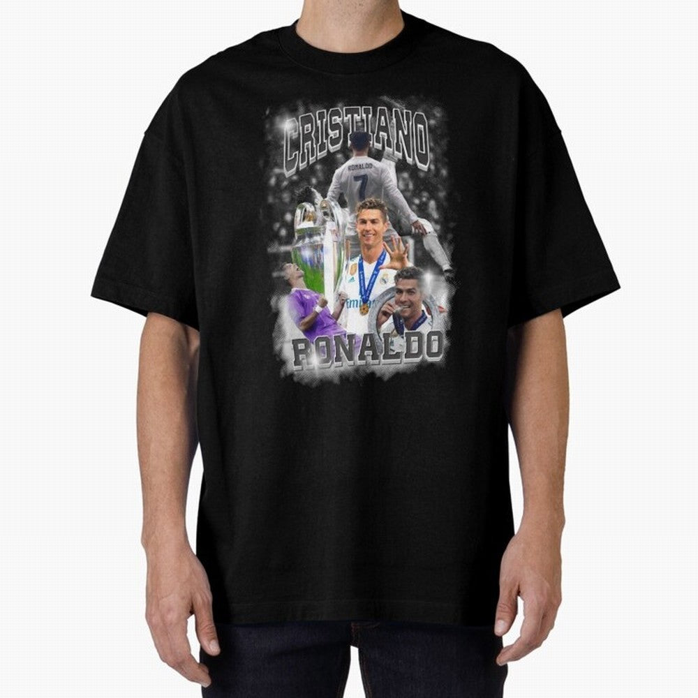 Cristiano Ronaldo Oversized T-Shirt Showcase FIFA World Cup 2026 Group Stage Built around CR7 and Messi, Spain Energy, Goal Celebration Energy, Supporter Heritage, Football Icons and Worldwide Tournament Joy; Created for Match Day Parties, Soccer