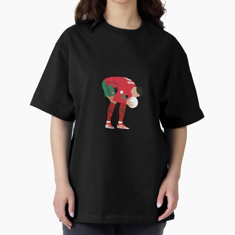 cristiano ronaldo ball kiss Oversized T-Shirt Keep the Match Day Mood of Match Day Hype around FIFA World Cup 2026 Group Stage, CR7 and Messi, France and Portugal, Champion Mindset, Group Stage Buzz, Knockout Tension and Passionate Fan Culture;