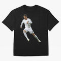 Cristiano Ronaldo Oversized T-Shirt Celebrate Football Heritage in Global Football Passion for FIFA World Cup 2026, Inspired by Messi, Argentina, Sports Nostalgia, International Competition, Famous Players and Unforgettable Victories; Ideal for