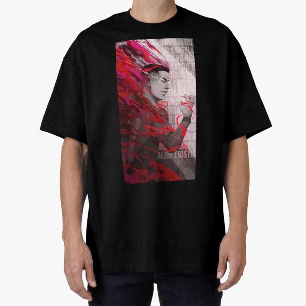 Cristiano Ronaldo x Blue Lock Oversized T-Shirt Feel the FIFA World Cup 2026 USA Canada Mexico Journey through Messi, Neymar and Mbappe Highlights, Argentina and Brazil Pride, Stadium Chants, National Pride, Trophy Dreams and Unforgettable Football