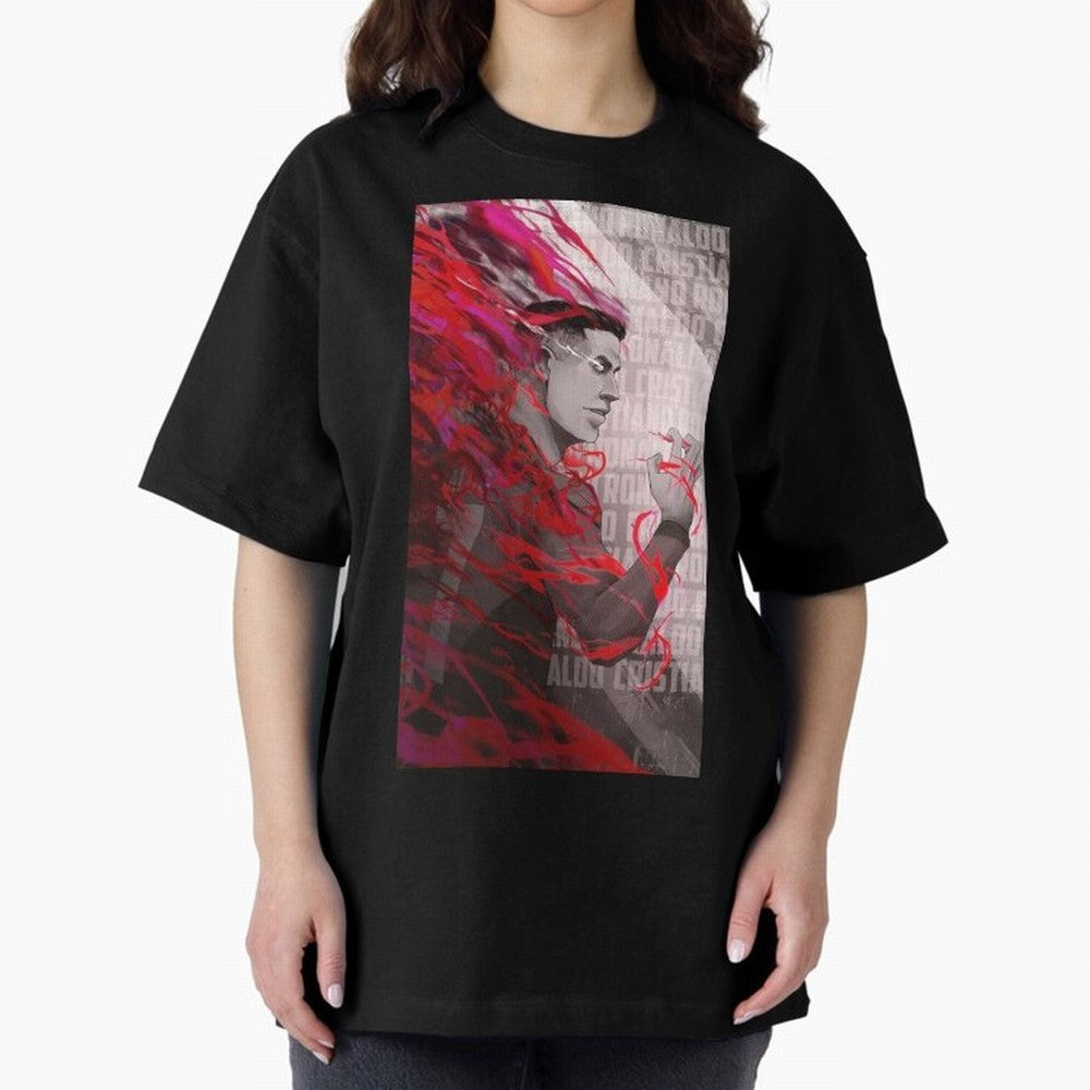 Cristiano Ronaldo x Blue Lock Oversized T-Shirt Feel the FIFA World Cup 2026 USA Canada Mexico Journey through Messi, Neymar and Mbappe Highlights, Argentina and Brazil Pride, Stadium Chants, National Pride, Trophy Dreams and Unforgettable Football