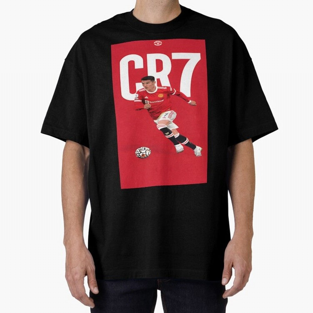 Cr7 Oversized T-Shirt Stand with FIFA World Cup 2026 USA Canada Mexico for Fans of Messi, CR7 and Mbappe and England, France and Netherlands, Bringing Match Day Excitement, Supporter Culture, Golden Goals and Global Football Passion; Perfect for