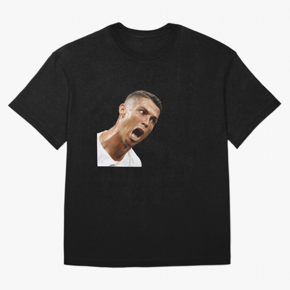 Cristiano Ronaldo Siuuu Meme Oversized T-Shirt Bring a Champion Mindset to Global Football Passion for FIFA World Cup 2026, Filled with CR7, Brazil, Tournament Hype, Historic Matchups, Family Viewing Parties and Global Sports Pride; Made for Die