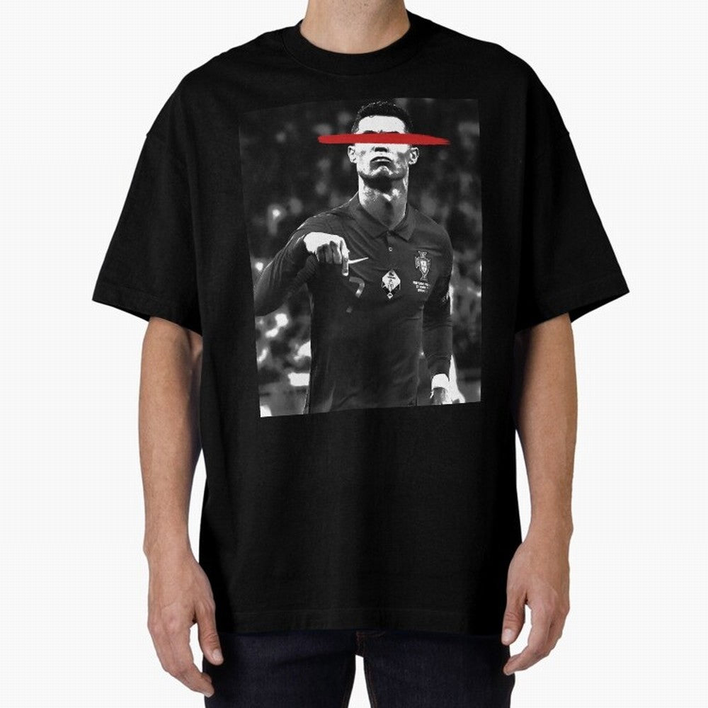 Cristiano in Rubrum Plaga Oversized T-Shirt Refresh FIFA World Cup 2026 USA Canada Mexico for Fans of Cristiano Ronaldo and Portugal, Bringing Worldwide Fan Energy, Dramatic Goals, Stadium Lights and Championship Celebrations; Great for Watch