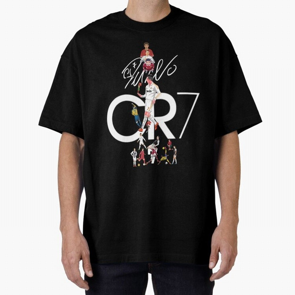 CR7 Oversized T-Shirt Fuel FIFA World Cup 2026 USA Canada Mexico for Fans of Haaland and Germany, Bringing Stadium Chants, National Pride, Trophy Dreams and Unforgettable Football Memories; Great for Supporters Who Love Legendary Players, National