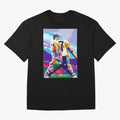 Cristiano Ronaldo Celebration Wpap Pop Art Oversized T-Shirt Live for the Drama of Match Day Hype around FIFA World Cup 2026, Haaland and Mbappe, Netherlands, Game Day Rituals, Football Legends, Country Pride and the Road to the Final; Perfect for