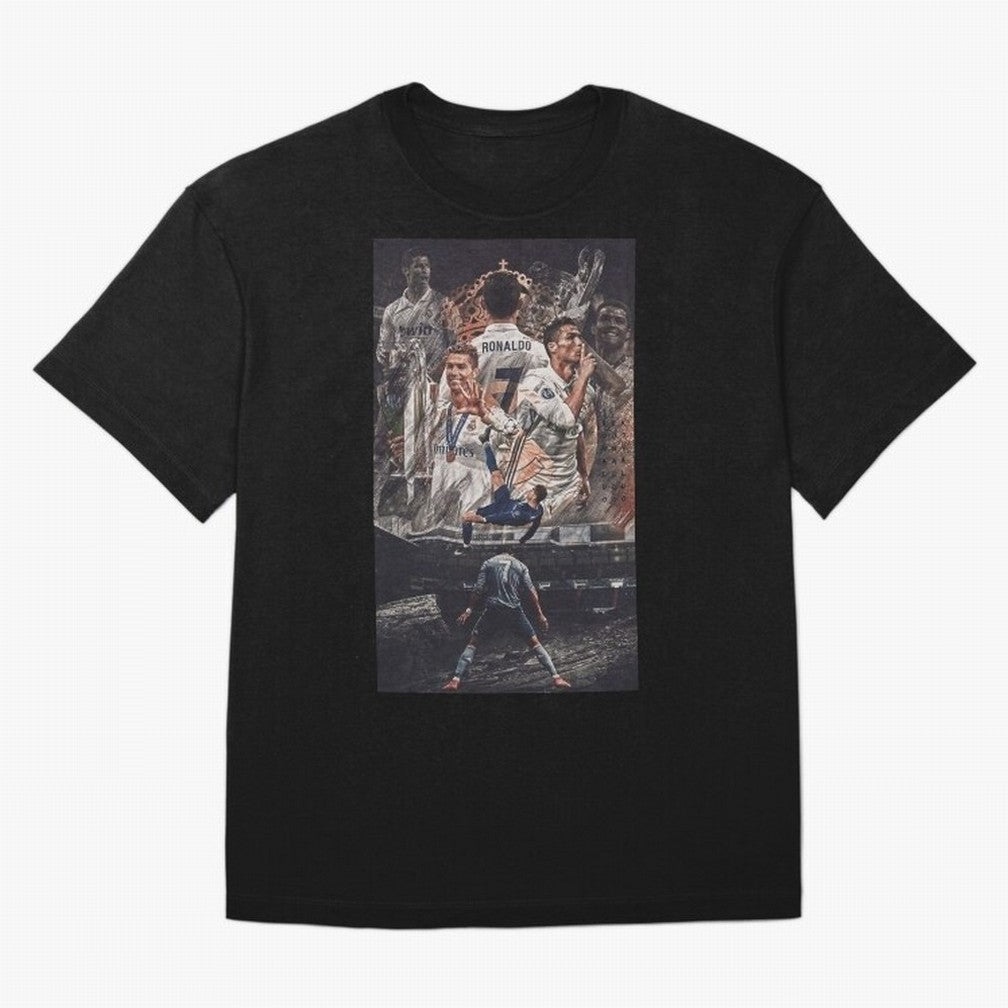 Cristiano Ronaldo Oversized T-Shirt Step into FIFA World Cup 2026 Group Stage Filled with Mbappe and Neymar, Spain Energy, Classic Soccer Heritage, Championship Pressure, Fan Loyalty and International Pride; Great for Supporters Who Love Legendary