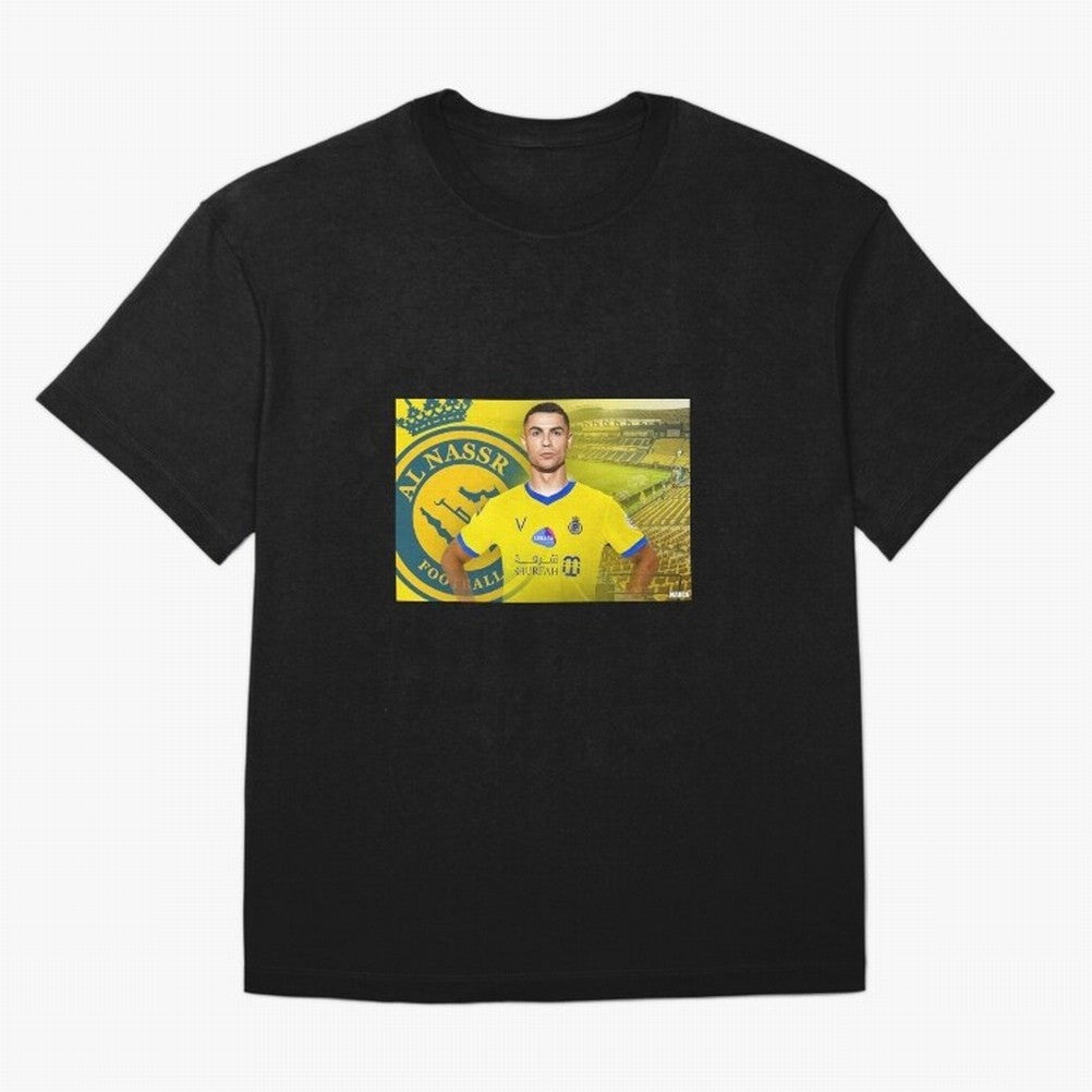 AL NASSR CRISTIANO RONALDO Oversized T-Shirt Relive the Noise and Pride of Global Football Passion for FIFA World Cup 2026 USA Canada Mexico, Made for Cristiano Ronaldo, Haaland and CR7, Netherlands, Stadium Memories, Football Loyalty,