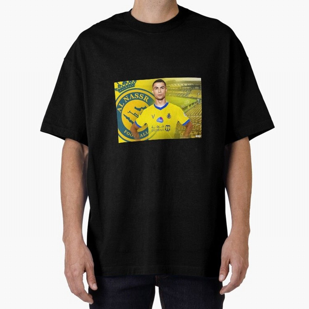 AL NASSR CRISTIANO RONALDO Oversized T-Shirt Relive the Noise and Pride of Global Football Passion for FIFA World Cup 2026 USA Canada Mexico, Made for Cristiano Ronaldo, Haaland and CR7, Netherlands, Stadium Memories, Football Loyalty,