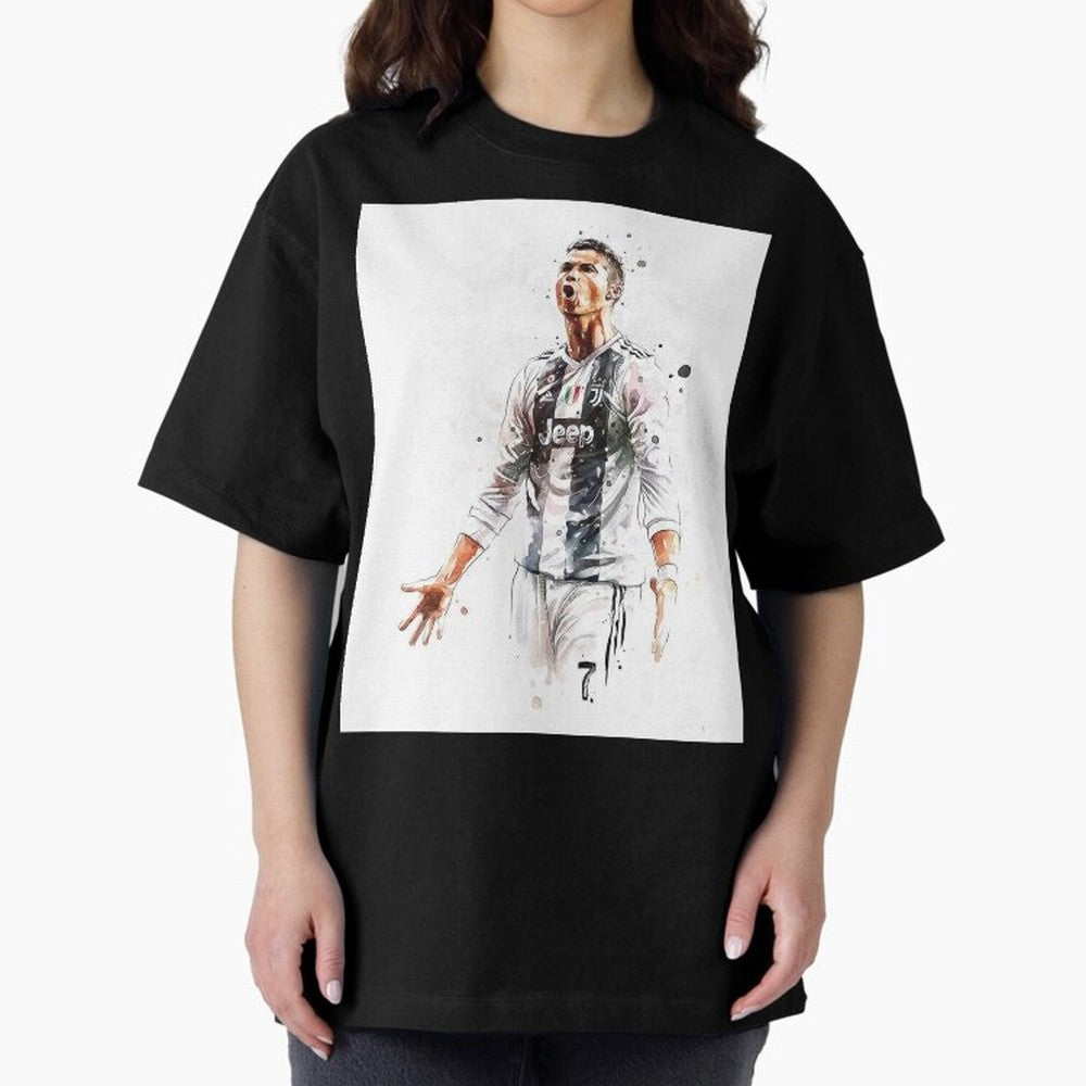 Cristiano Ronaldo Oversized T-Shirt Discover Match Day Hype around FIFA World Cup 2026, Cristiano Ronaldo, Haaland and CR7, England, France and Netherlands, Classic Soccer Heritage, Championship Pressure, Fan Loyalty and International Pride; Ideal