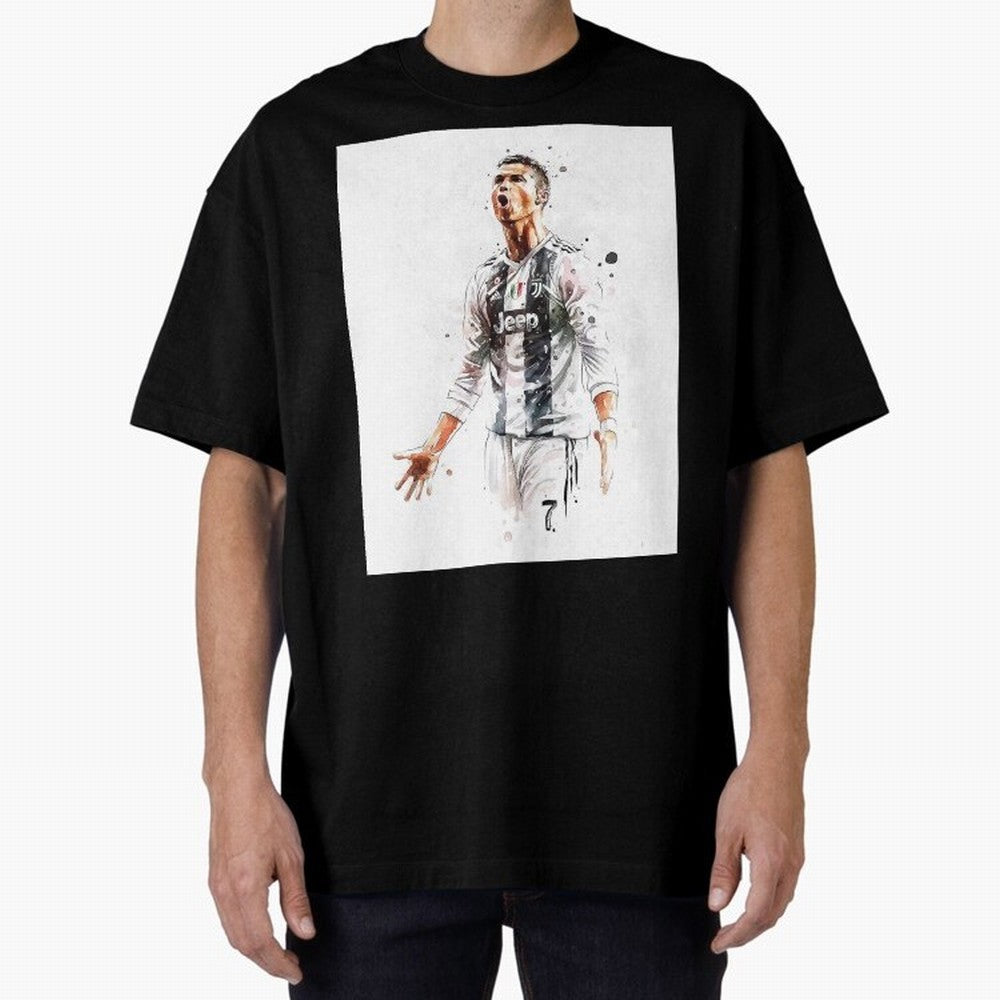 Cristiano Ronaldo Oversized T-Shirt Discover Match Day Hype around FIFA World Cup 2026, Cristiano Ronaldo, Haaland and CR7, England, France and Netherlands, Classic Soccer Heritage, Championship Pressure, Fan Loyalty and International Pride; Ideal