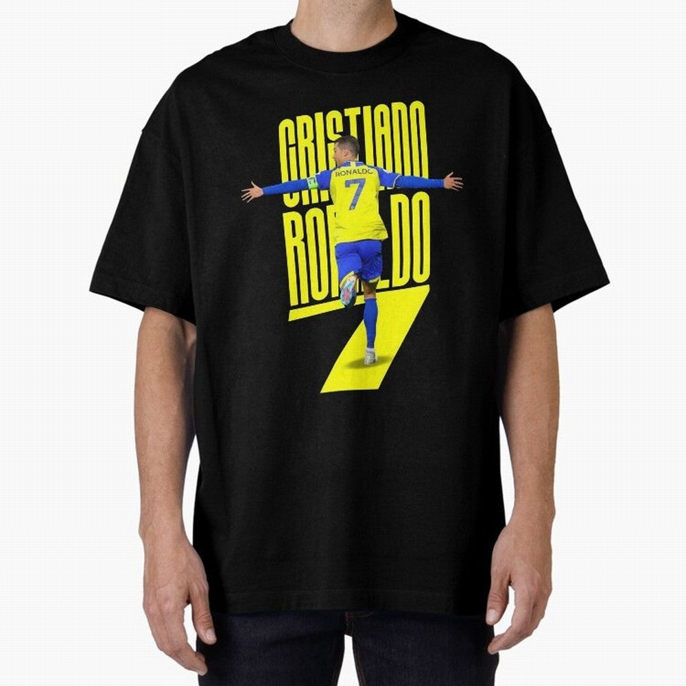 cristiano ronaldo 7 Oversized T-Shirt Fuel the FIFA World Cup 2026 Journey through Messi Highlights, Brazil Pride, Football History, Final Match Energy, Crowd Noise and Once in a Lifetime Moments; Ideal for Football Dads, Football Moms, Friends,