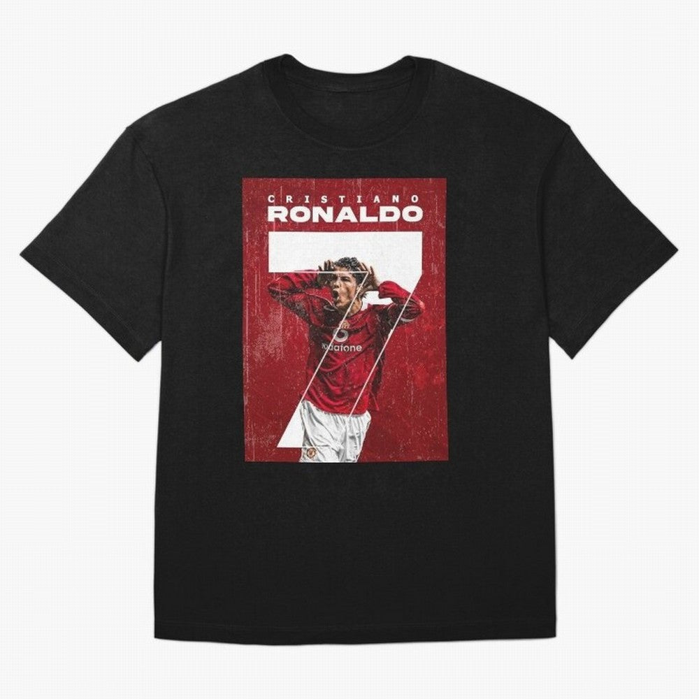 Cristiano Ronaldo Oversized T-Shirt Celebrate Football Dreams Across Global Football Passion for FIFA World Cup 2026 Group Stage, Driven by Messi, Neymar and Mbappe, Brazil, Portugal and Argentina, Goal Celebration Energy, Supporter Heritage,