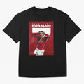 Cristiano Ronaldo Oversized T-Shirt Celebrate Football Dreams Across Global Football Passion for FIFA World Cup 2026 Group Stage, Driven by Messi, Neymar and Mbappe, Brazil, Portugal and Argentina, Goal Celebration Energy, Supporter Heritage,