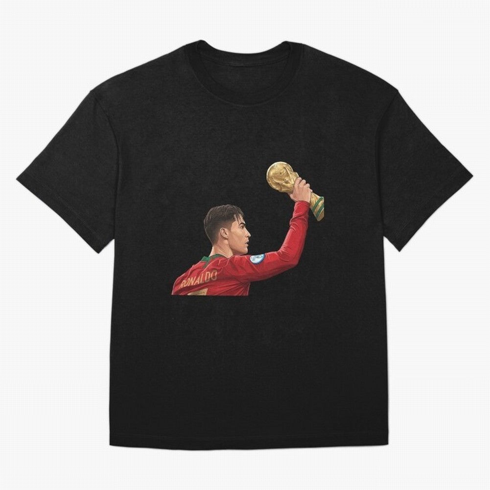 Cristiano Ronaldo Oversized T-Shirt Celebrate the Next Chapter of the FIFA World Cup 2026 Journey through Mbappe and Neymar Highlights, Brazil Pride, Champion Mindset, Group Stage Buzz, Knockout Tension and Passionate Fan Culture; Made for Die Hard