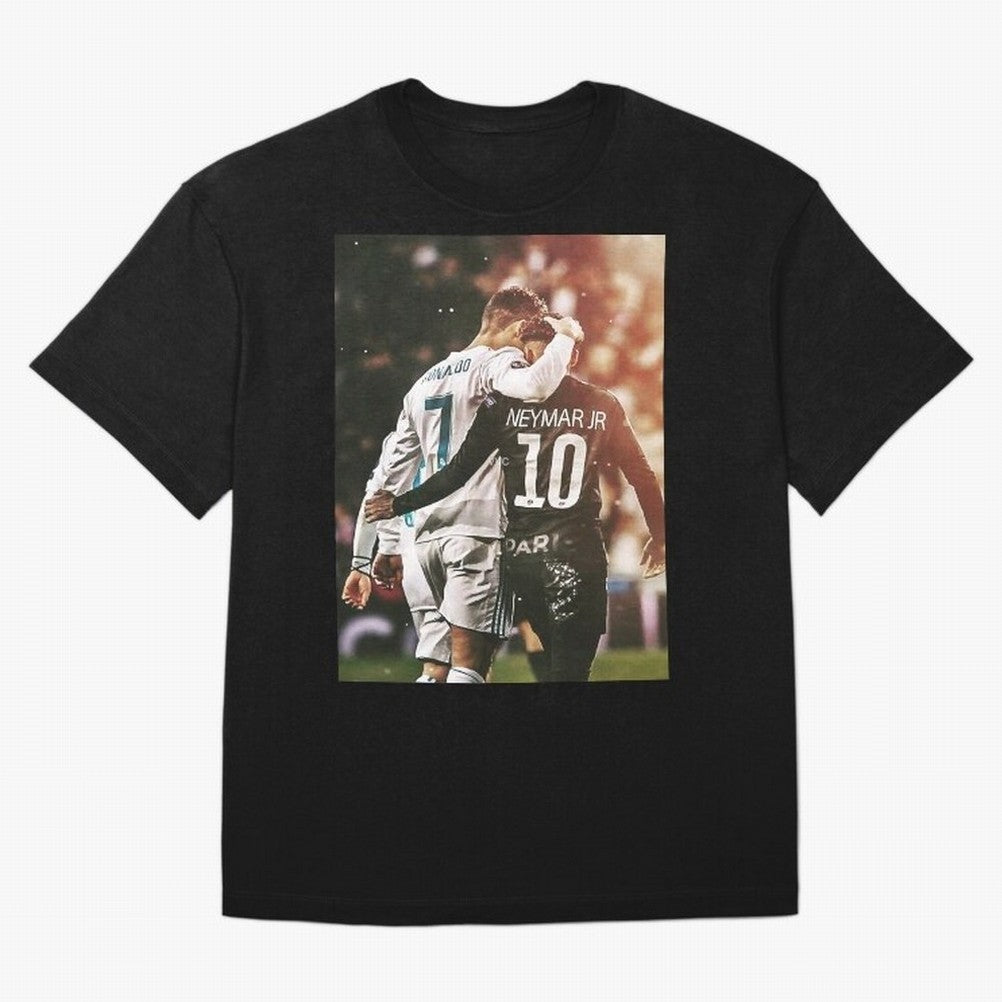 CR7 N Neymar Oversized T-Shirt Feel the Roar of FIFA World Cup 2026 USA Canada Mexico Centered on Haaland, Brazil, Portugal and Argentina Energy, Championship Spirit, Famous Goals, Roaring Crowds and International Football Unity; Perfect for