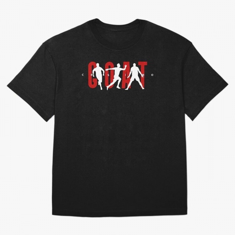 Cristiano Ronaldo Goat Oversized T-Shirt Relive Legendary Nights from FIFA World Cup 2026 Group Stage Centered on Haaland, Portugal, Spain and Germany Energy, Champion Mindset, Group Stage Buzz, Knockout Tension and Passionate Fan Culture; Made for