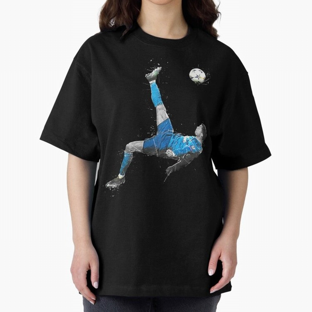 Cristiano Ronaldo Oversized T-Shirt Show Fan Pride Across FIFA World Cup 2026 for Fans of Haaland and Mbappe and England and Germany, Bringing Worldwide Fan Energy, Dramatic Goals, Stadium Lights and Championship Celebrations; Perfect for People