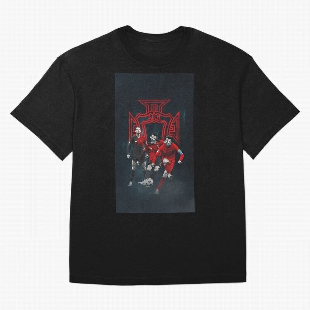 Art CR7 Wallpaper Oversized T-Shirt Remember Iconic Moments from FIFA World Cup 2026 for Fans of Neymar, Haaland and Cristiano Ronaldo and Germany, Bringing Football Passion, Legendary Performances, Festival Vibes and Supporter Community; Ideal for