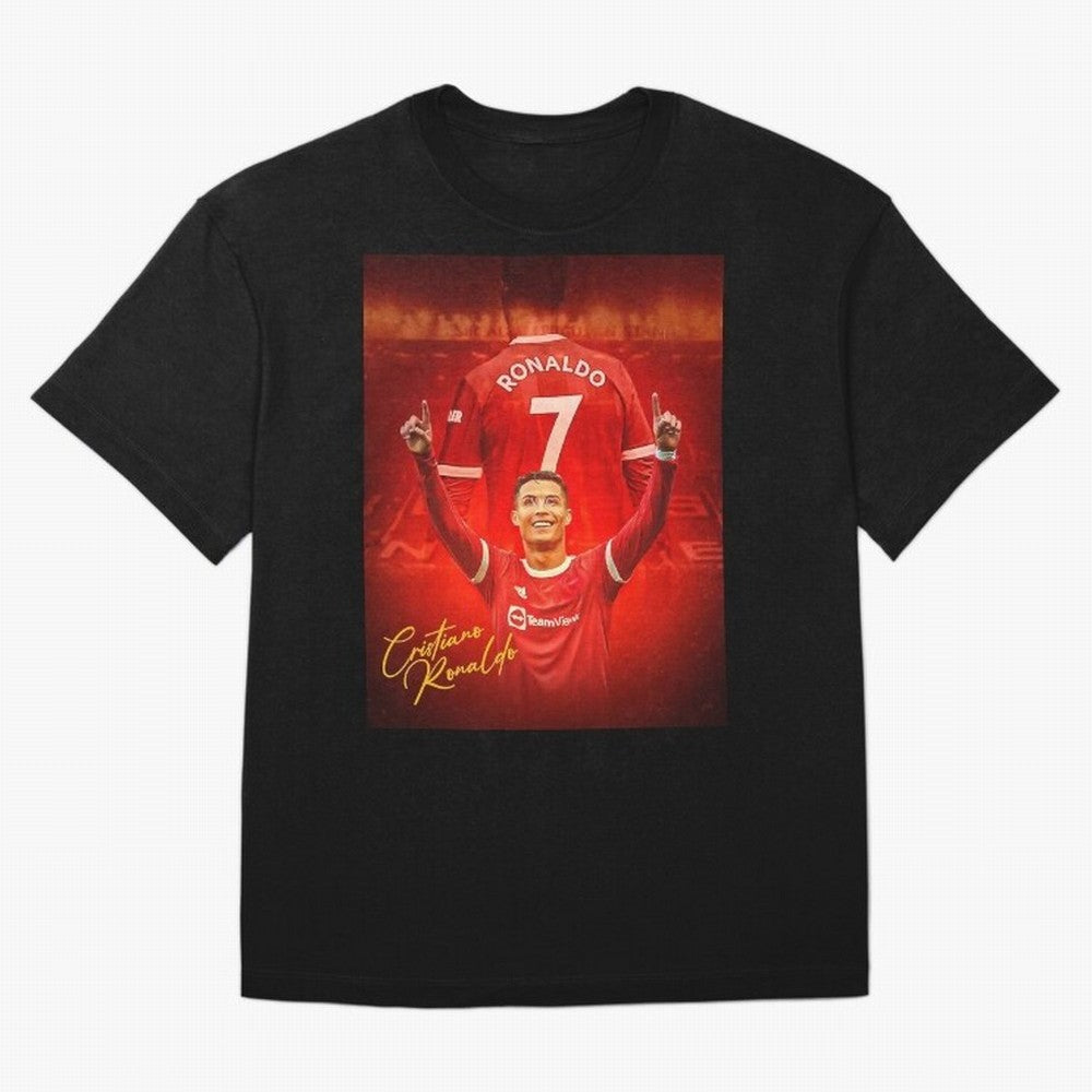 Cristiano Ronaldo ,Manchester 2022 Star, Football Poster, Ronaldo Gifts, Ronaldo Best Selling Oversized T-Shirt Follow Every Goal of FIFA World Cup 2026 Group Stage for Fans of Cristiano Ronaldo and Argentina, Bringing Football History, Final Match