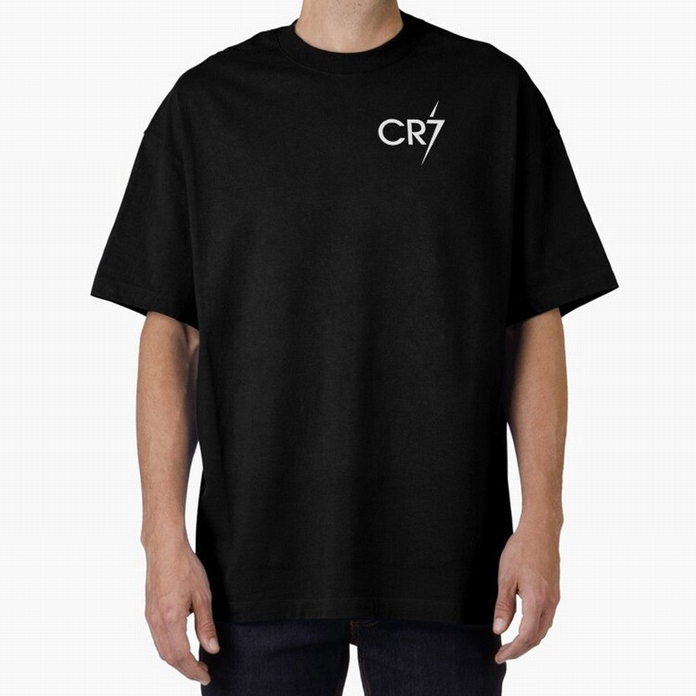 CR7 Black Oversized T-Shirt Keep Football History Alive during Match Day Hype around FIFA World Cup 2026 Group Stage, Messi, Neymar and Mbappe, Germany, Football Passion, Legendary Performances, Festival Vibes and Supporter Community; Great for