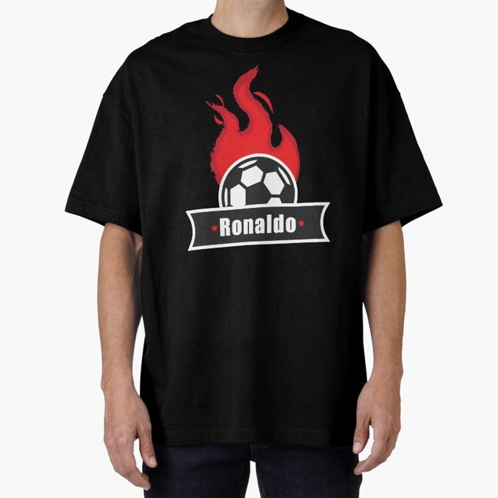 Football Player Design Oversized T-Shirt Upgrade FIFA World Cup 2026 USA Canada Mexico Capturing Haaland and Mbappe, Spain and Netherlands Energy, Retro Football Energy, Iconic Rivalries, Trophy Chase Drama and Stadium Atmosphere; Built for