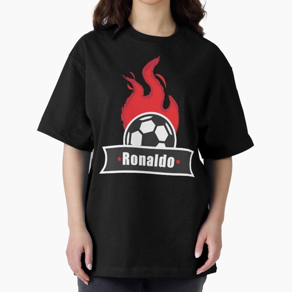 Football Player Design Oversized T-Shirt Upgrade FIFA World Cup 2026 USA Canada Mexico Capturing Haaland and Mbappe, Spain and Netherlands Energy, Retro Football Energy, Iconic Rivalries, Trophy Chase Drama and Stadium Atmosphere; Built for