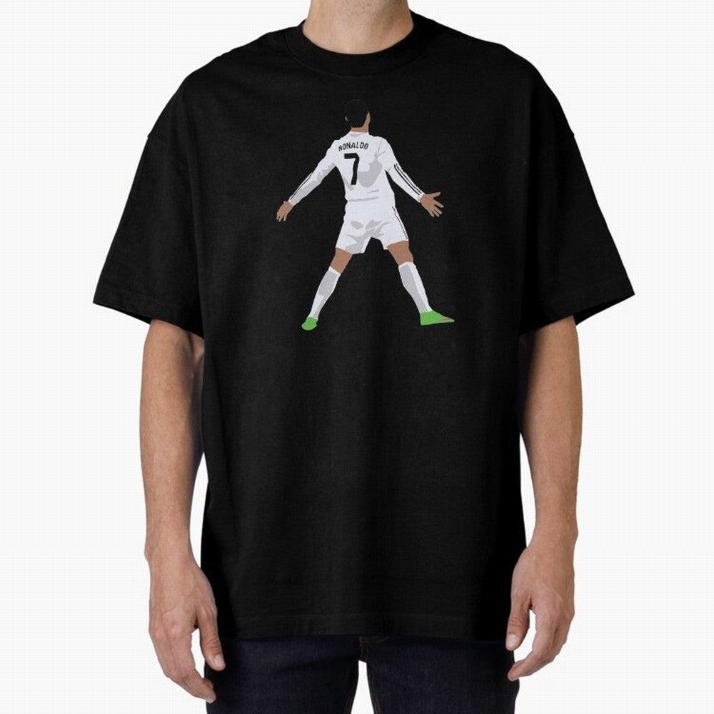 Cristiano Ronaldo Oversized T-Shirt Relive FIFA World Cup 2026 for Fans of Cristiano Ronaldo, Haaland and CR7 and Argentina, Bringing Game Day Rituals, Football Legends, Country Pride and the Road to the Final; Perfect for Supporters Who Want Bold