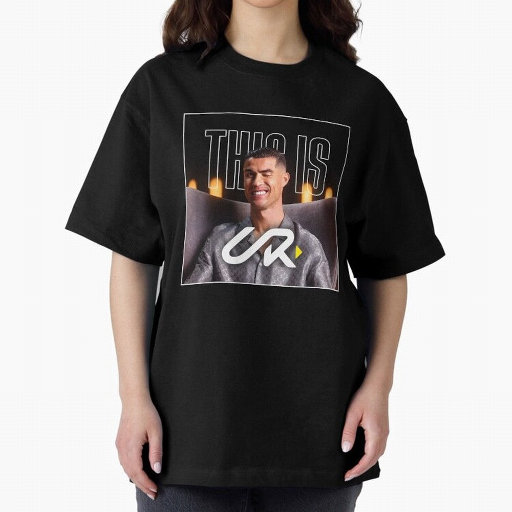 UR Cristiano Yt Oversized T-Shirt Cheer for Global Football Passion for FIFA World Cup 2026 Group Stage, Driven by Haaland, Brazil, Portugal and Argentina, Championship Spirit, Famous Goals, Roaring Crowds and International Football Unity; Ideal