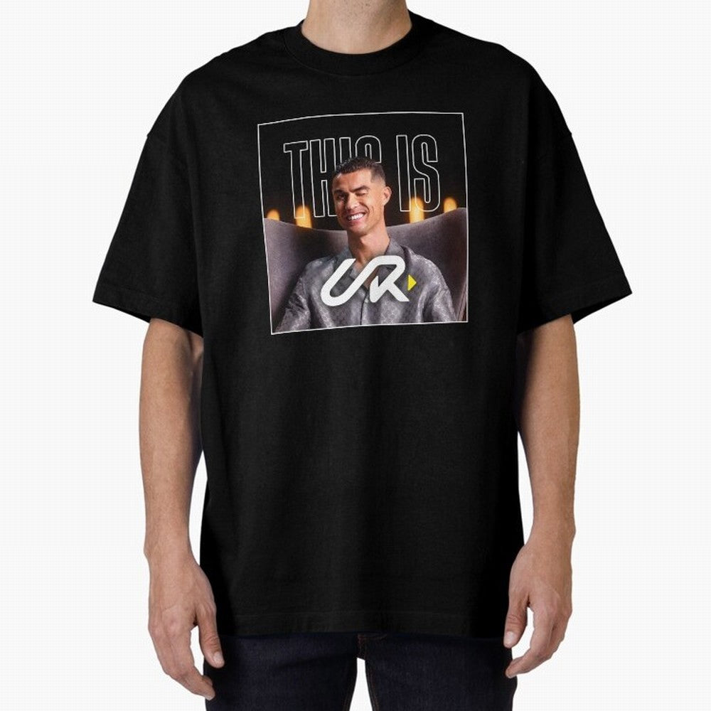 UR Cristiano Yt Oversized T-Shirt Cheer for Global Football Passion for FIFA World Cup 2026 Group Stage, Driven by Haaland, Brazil, Portugal and Argentina, Championship Spirit, Famous Goals, Roaring Crowds and International Football Unity; Ideal
