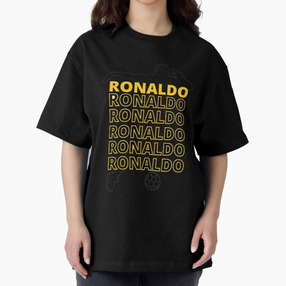Ronaldo Oversized T-Shirt Celebrate the Biggest Stage of FIFA World Cup 2026 Group Stage Built around Messi and Cristiano Ronaldo, Brazil Energy, Fan Favorite Moments, National Team Passion, Big Match Drama and Soccer History; Ideal for Football