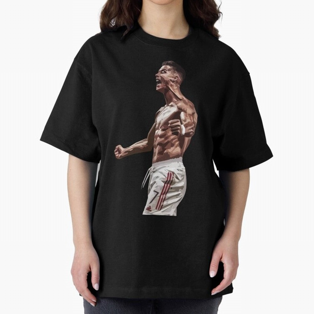 Cristiano Ronaldo - Celebration - CR7 - Manchester United Oversized T-Shirt Keep the Legacy of FIFA World Cup 2026 Group Stage Filled with Neymar, Haaland and Cristiano Ronaldo, England, France and Netherlands Energy, Fan Favorite Moments, National