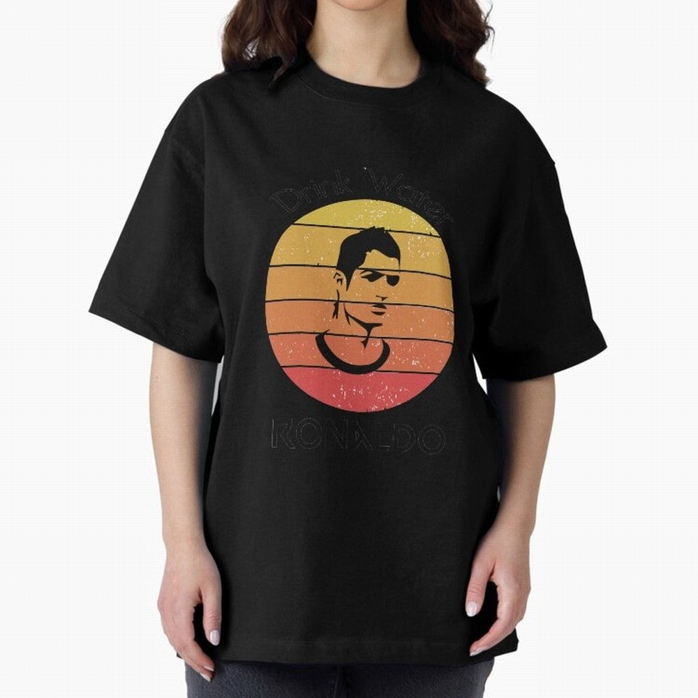 drink water ronaldo Oversized T-Shirt Bring Stadium Energy to the FIFA World Cup 2026 Journey through Mbappe and Neymar Highlights, Netherlands Pride, Sports Nostalgia, International Competition, Famous Players and Unforgettable Victories; Great