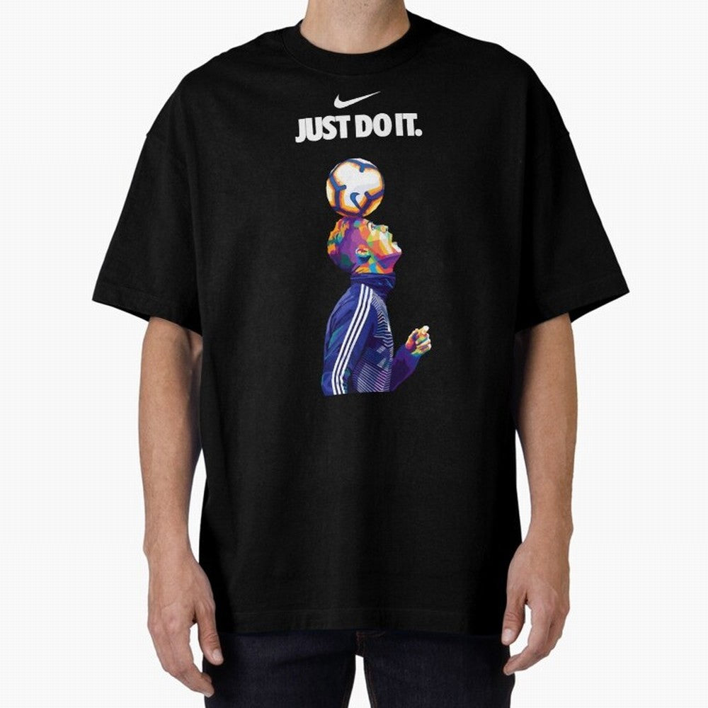 Cristiano Ronaldo Wpap - JUST DO IT Oversized T-Shirt Enjoy the Biggest Football Party of FIFA World Cup 2026 Featuring Messi, Neymar and Mbappe, England Energy, Stadium Chants, National Pride, Trophy Dreams and Unforgettable Football Memories;