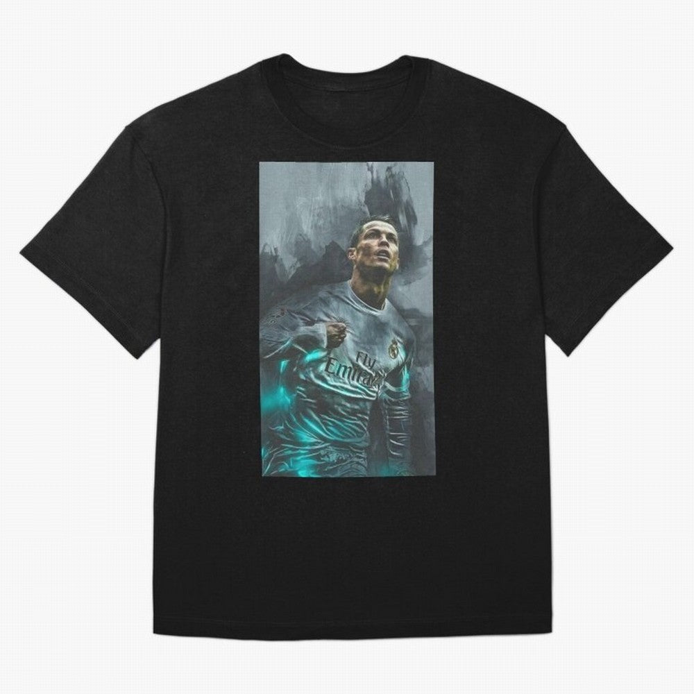 Cristiano Ronaldo Oversized T-Shirt Honor Football Greatness during Global Football Passion for FIFA World Cup 2026, Highlighting Cristiano Ronaldo, Haaland and CR7, England, Champion Mindset, Group Stage Buzz, Knockout Tension and Passionate Fan