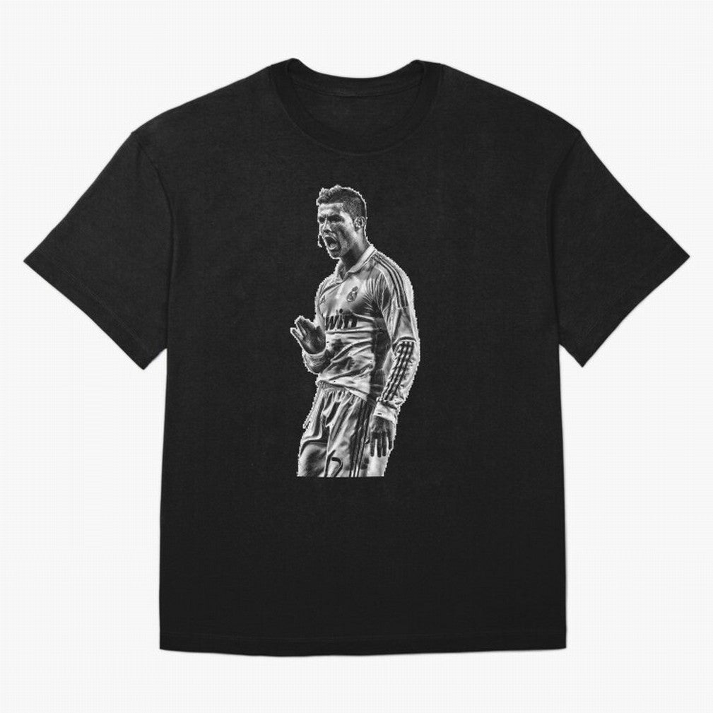 Cristiano Ronaldo Calma Oversized T-Shirt Celebrate Golden Goal Energy in FIFA World Cup 2026 USA Canada Mexico for Fans of Messi, CR7 and Mbappe and Spain, Bringing Supporter Pride, Iconic Celebrations, Legendary Names and Global Match Day Energy;