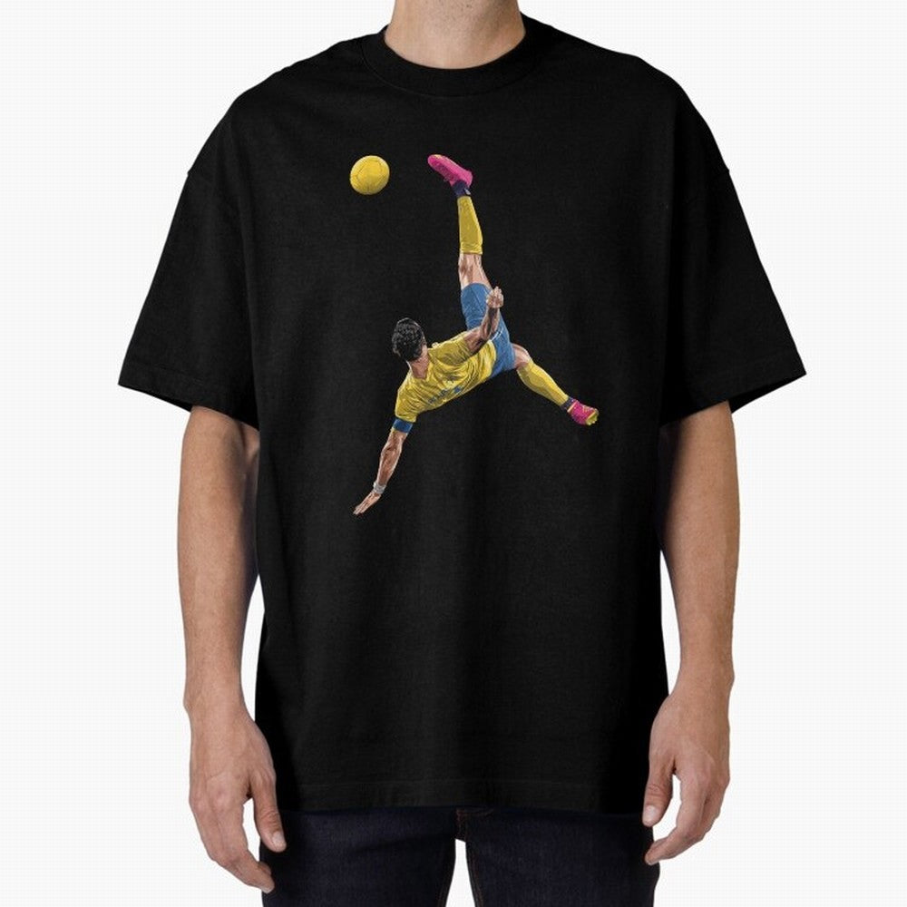 CRISTIANO RONALDO BICYCLE KICK GOAL AL NASSR Classic Oversized T-Shirt Celebrate Soccer Greatness during FIFA World Cup 2026 Group Stage Featuring Messi and Cristiano Ronaldo, Argentina and Brazil Energy, Worldwide Fan Energy, Dramatic Goals,