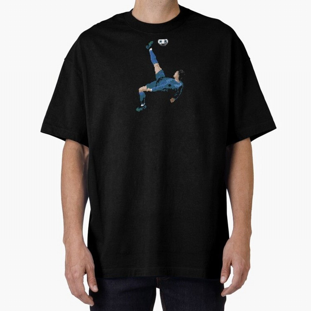 Cristiano Ronaldo Oversized T-Shirt Capture Stadium Memories from FIFA World Cup 2026 Group Stage Spirit, Capturing Spain and Netherlands, Cristiano Ronaldo, Football Passion, Legendary Performances, Festival Vibes and Supporter Community; Ideal