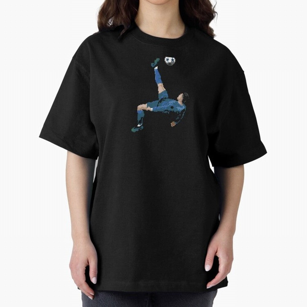 Cristiano Ronaldo Oversized T-Shirt Capture Stadium Memories from FIFA World Cup 2026 Group Stage Spirit, Capturing Spain and Netherlands, Cristiano Ronaldo, Football Passion, Legendary Performances, Festival Vibes and Supporter Community; Ideal