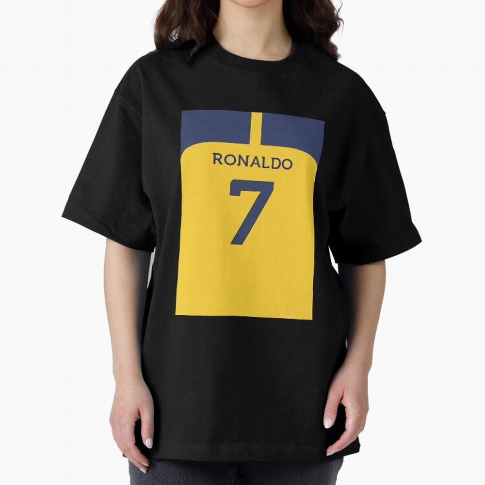 Cristiano Ronaldo Al Nassr Oversized T-Shirt Celebrate Match Day Hype around FIFA World Cup 2026 USA Canada Mexico, CR7 and Messi, England and Germany, Champion Mindset, Group Stage Buzz, Knockout Tension and Passionate Fan Culture; Great for Watch