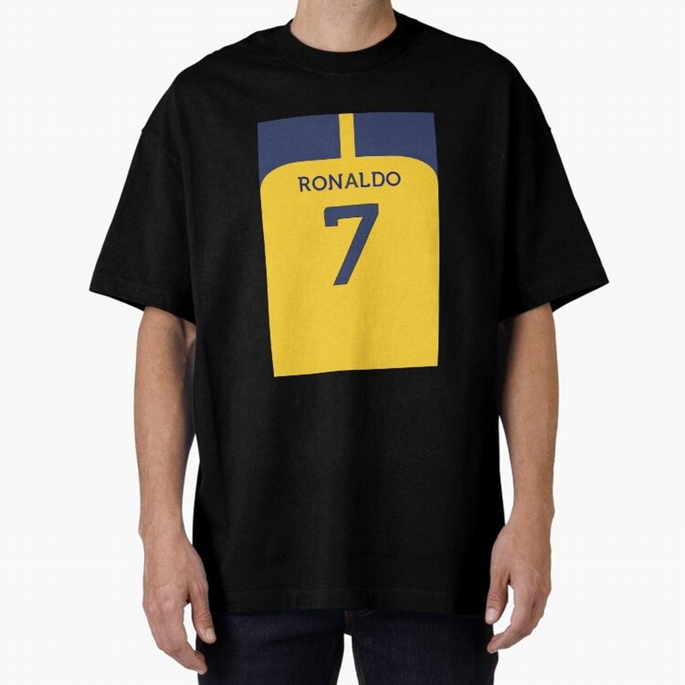 Cristiano Ronaldo Al Nassr Oversized T-Shirt Celebrate Match Day Hype around FIFA World Cup 2026 USA Canada Mexico, CR7 and Messi, England and Germany, Champion Mindset, Group Stage Buzz, Knockout Tension and Passionate Fan Culture; Great for Watch