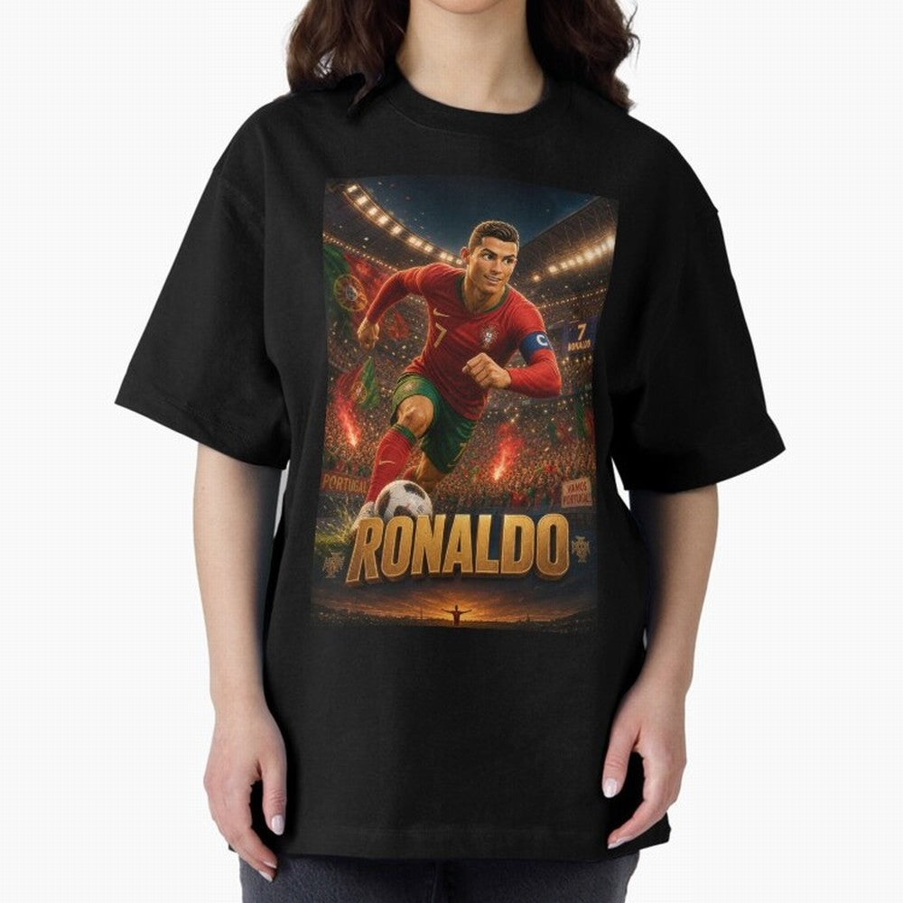 Ronaldo Oversized T-Shirt Enjoy the Biggest Football Party of Global Football Passion for FIFA World Cup 2026, Made for Mbappe and Neymar, Netherlands, Soccer Culture, Superstar Moments, National Team Dreams and Competitive Fire; Perfect for People
