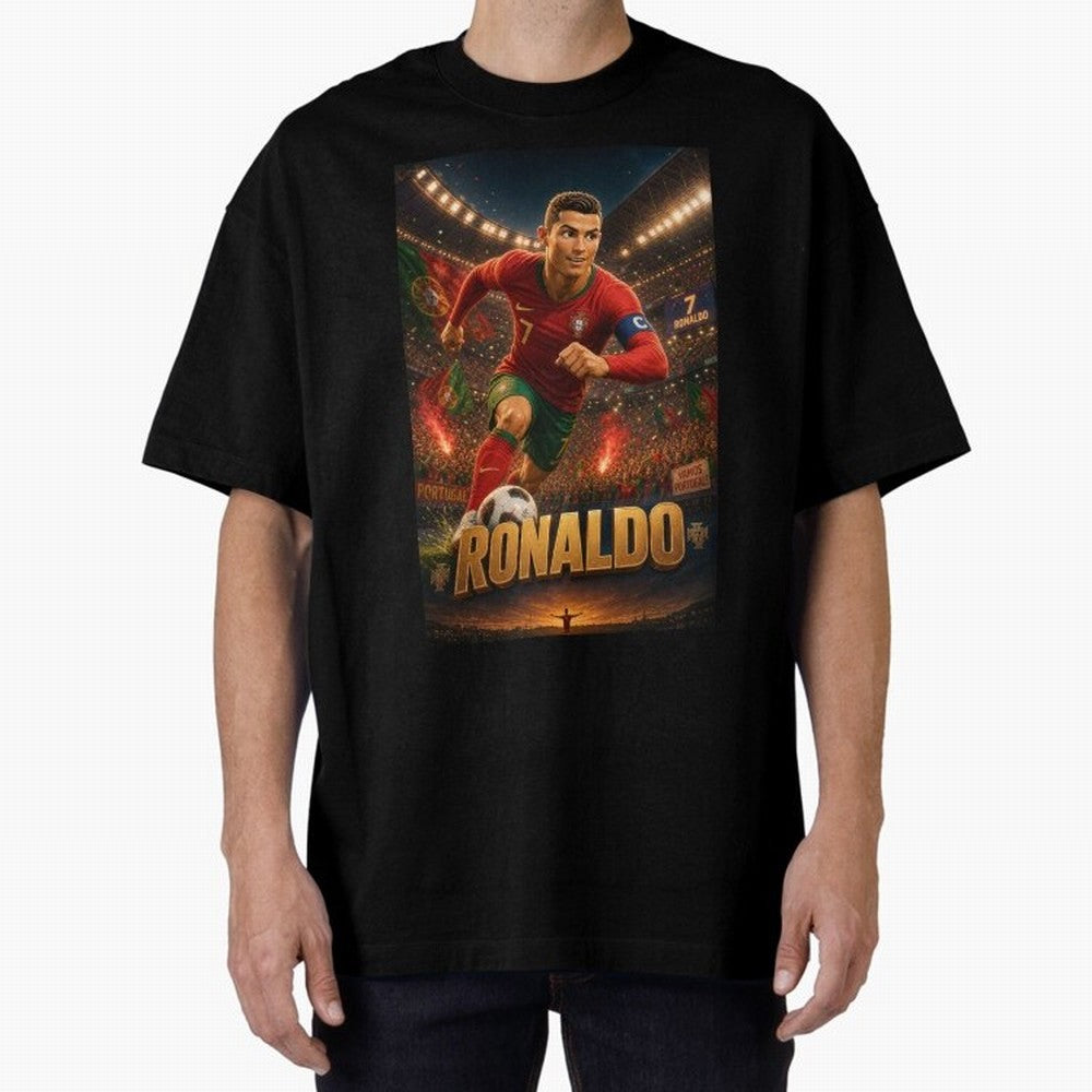 Ronaldo Oversized T-Shirt Enjoy the Biggest Football Party of Global Football Passion for FIFA World Cup 2026, Made for Mbappe and Neymar, Netherlands, Soccer Culture, Superstar Moments, National Team Dreams and Competitive Fire; Perfect for People