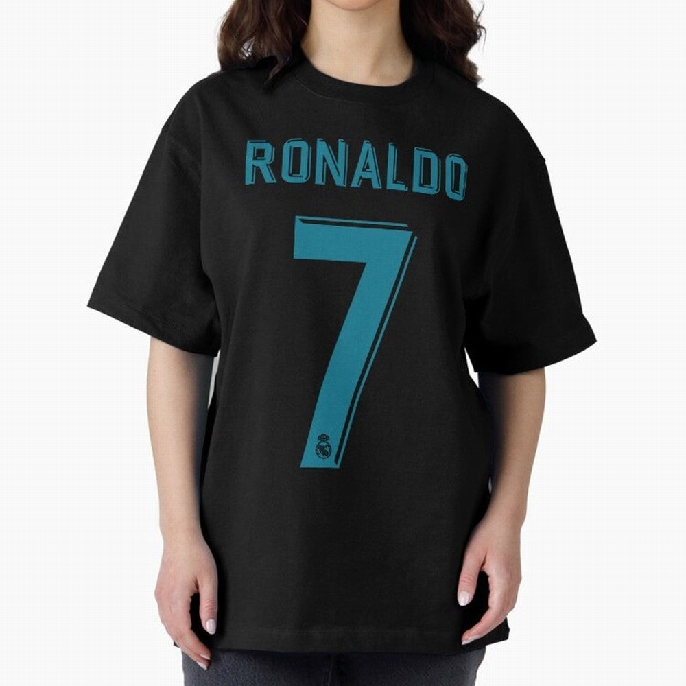 Cristiano Ronaldo 2018 Oversized T-Shirt Mark FIFA World Cup 2026 Spirit, Capturing Germany, Neymar, Supporter Pride, Iconic Celebrations, Legendary Names and Global Match Day Energy; Perfect for People Who Love Argentina, Brazil, France, England,