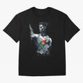 Cristiano Ronaldo splash art Oversized T-Shirt Live for the Drama of Global Football Passion for FIFA World Cup 2026, Driven by Mbappe and Neymar, Spain and Netherlands, Classic Soccer Heritage, Championship Pressure, Fan Loyalty and International